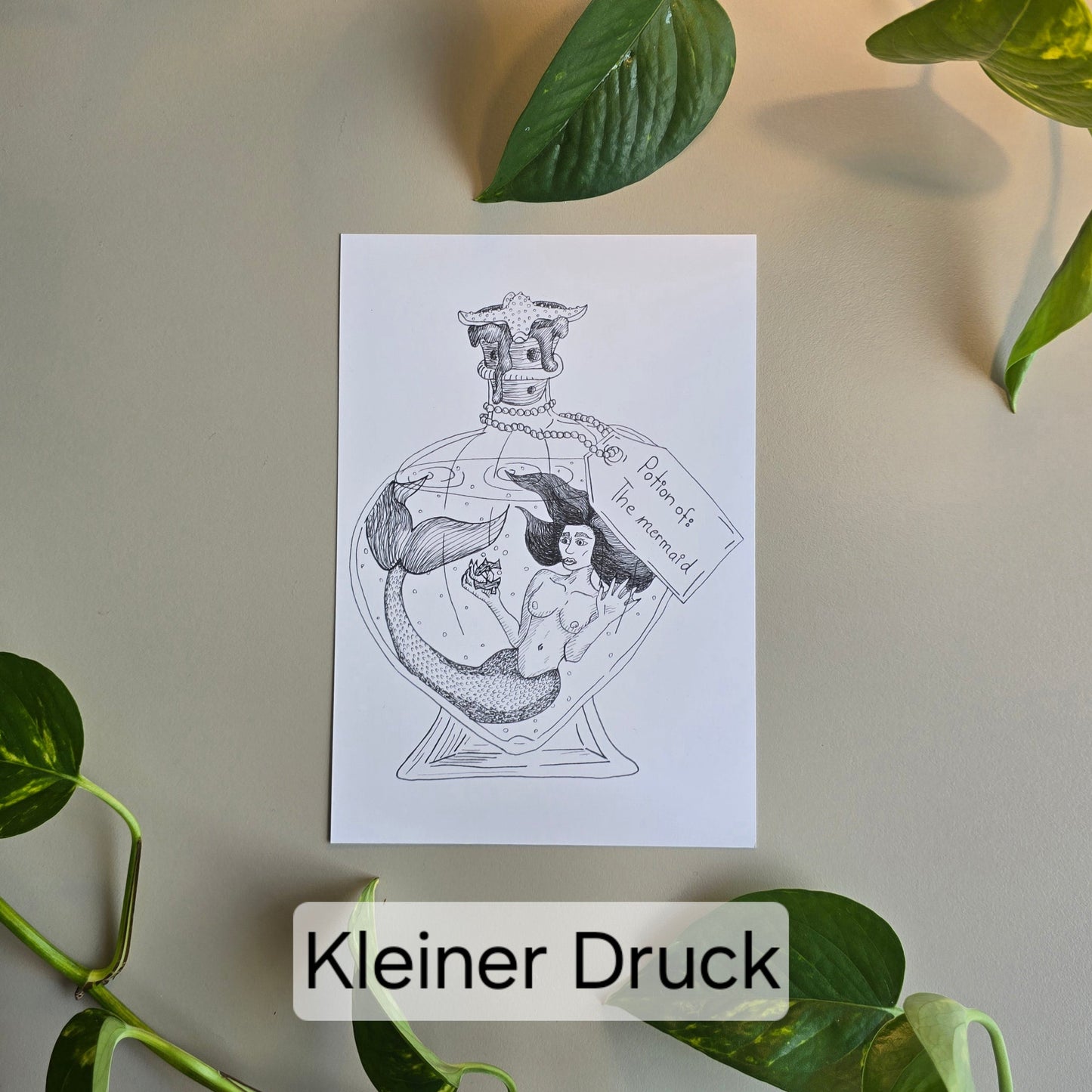 Druck/ Zaubertränke/ The mermaid
